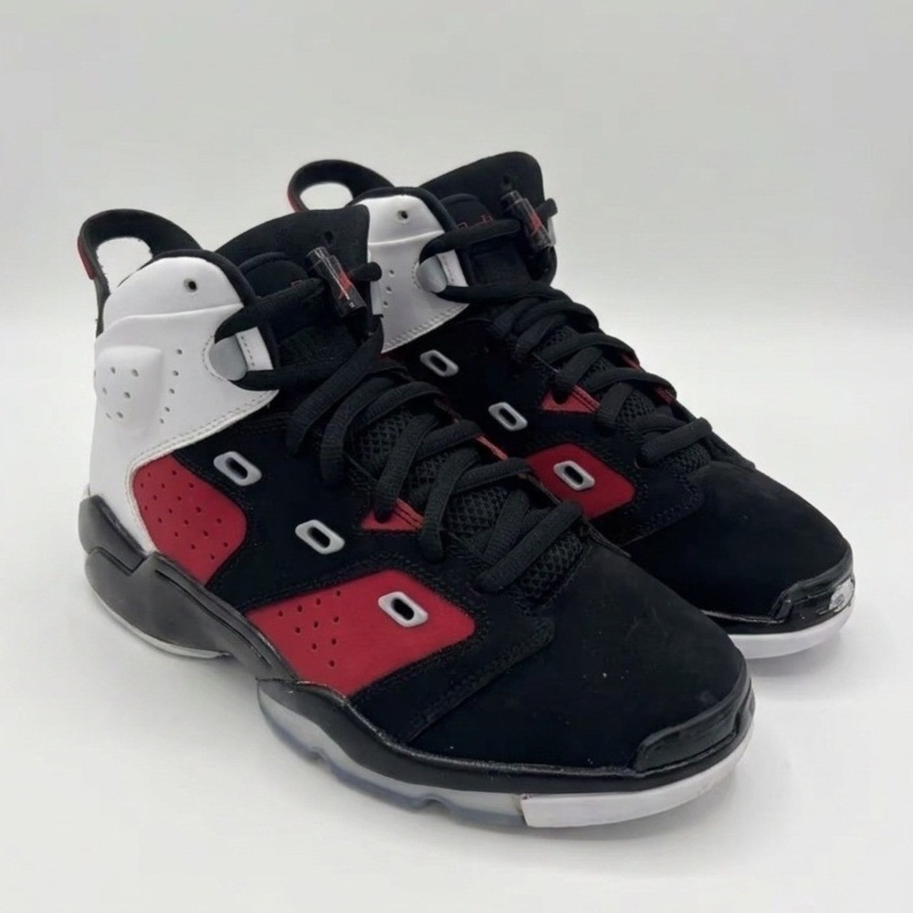 Jordan 6-17-23 Carmine Black White Red Basketball Shoes DM1159-006 Mens 7Y